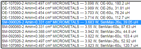 Micrometals Core