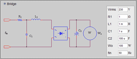 Bridge Type circuit for Input Harmonic