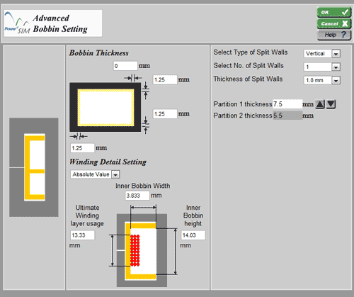 Bobbin Setting Page