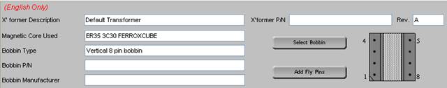 fill in details for transformer