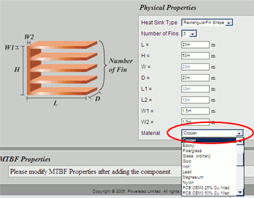 Heat Sink material