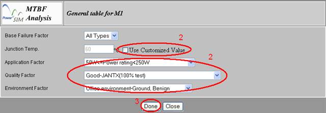 Component General Table